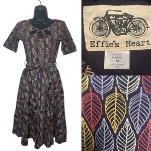 Effie’s Heart Dahlia Autumn Print Pocket Dress